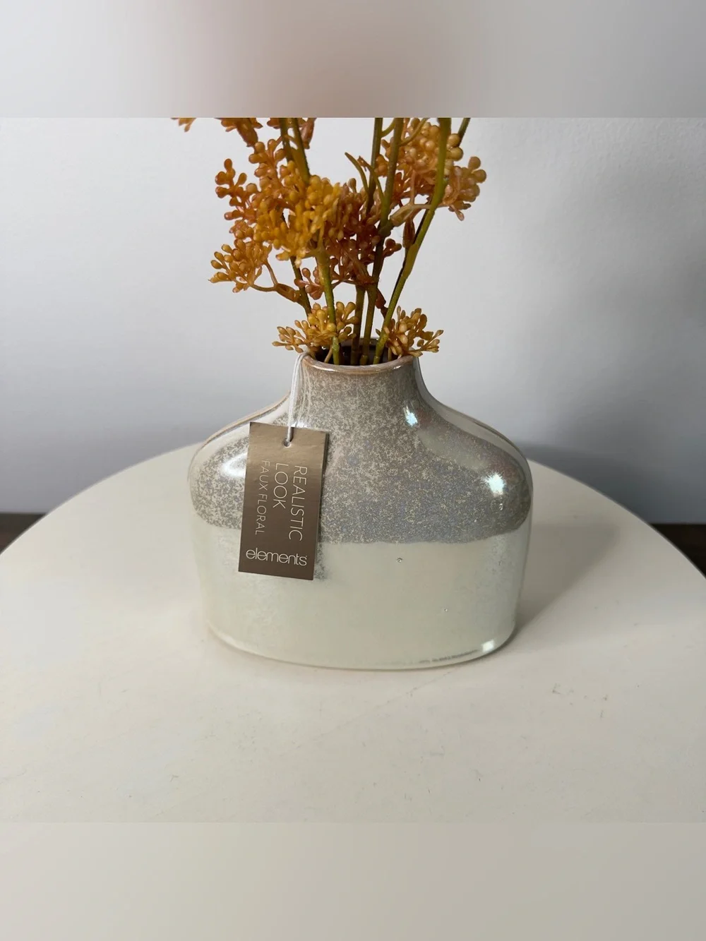 Elements Realistic Look Faux Floral Arrangement With Vase